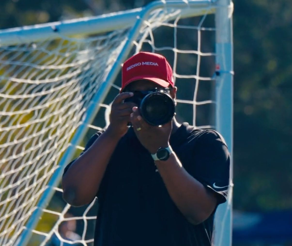 Rohan shooting at a football match